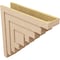Ekena Millwork 7"W x 28"D x 28"H Thin Landon Rough Cedar Woodgrain TimberThane Corbel, Primed Tan CORUR07X28X28LANRCPR - alternate 5